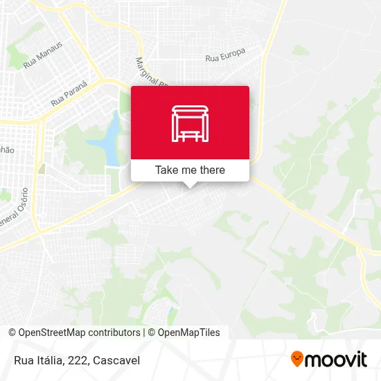 Rua Itália, 222 map