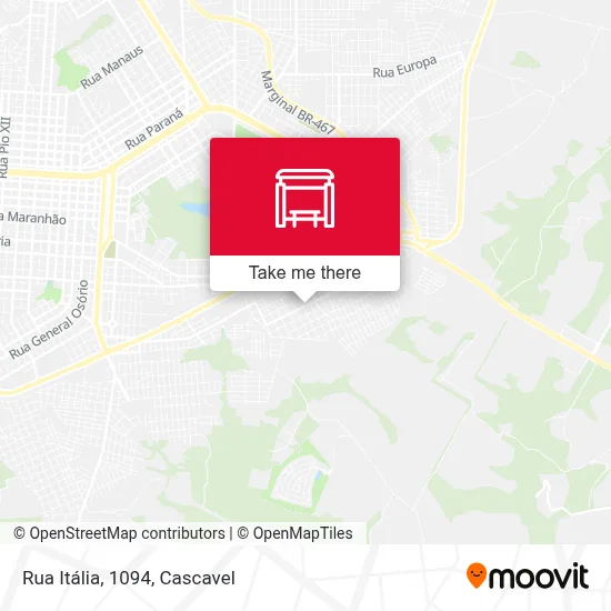 Rua Itália, 1094 map