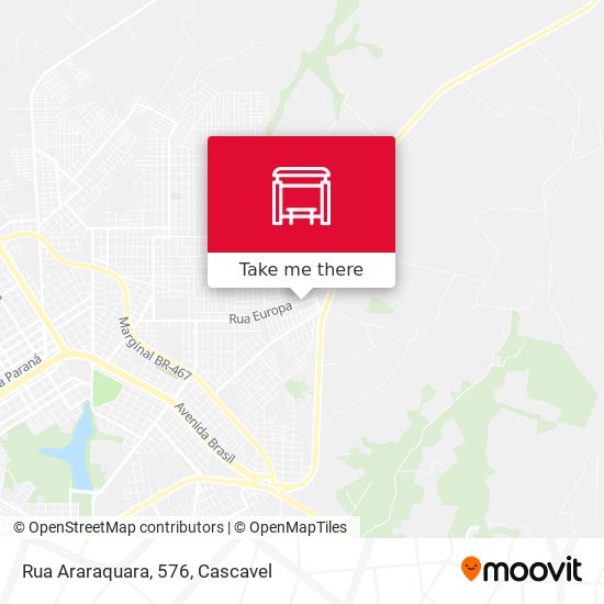 Mapa Rua Araraquara, 576