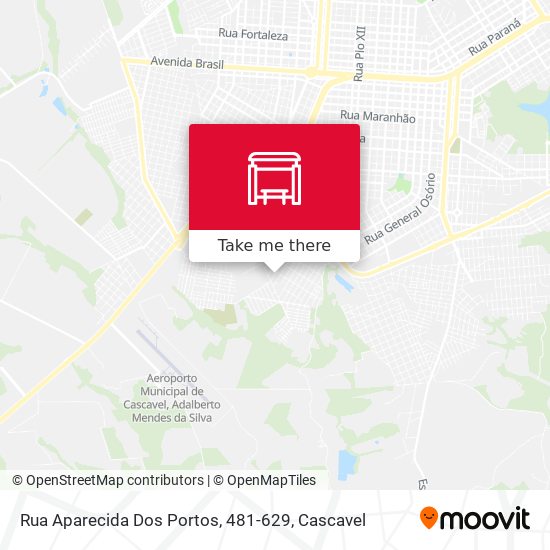 Rua Aparecida Dos Portos, 481-629 map