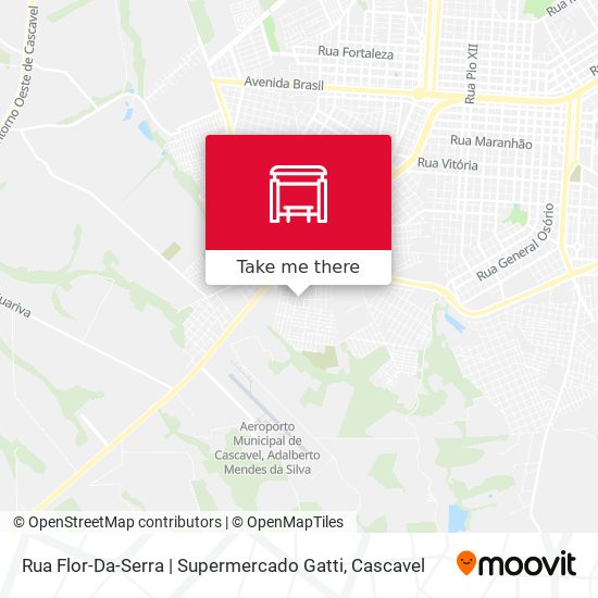Mapa Rua Flor-Da-Serra | Supermercado Gatti