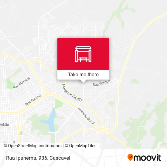 Rua Ipanema, 936 map