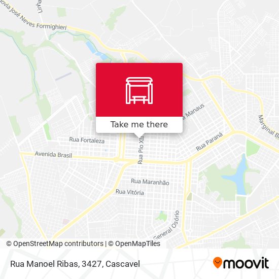 Mapa Rua Manoel Ribas, 3427
