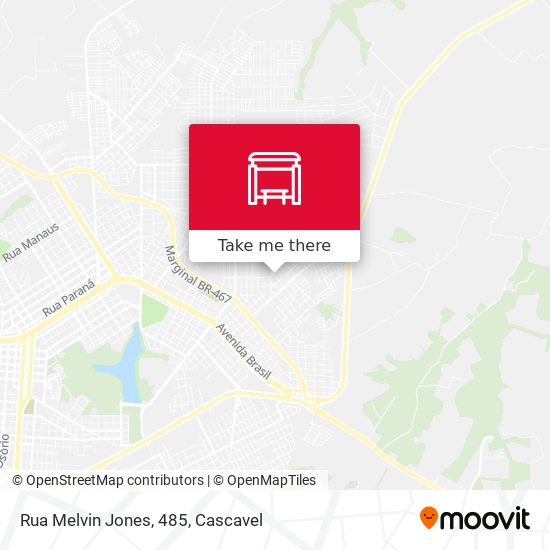 Mapa Rua Melvin Jones, 485