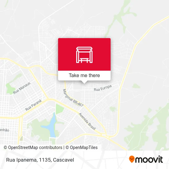 Rua Ipanema, 1135 map