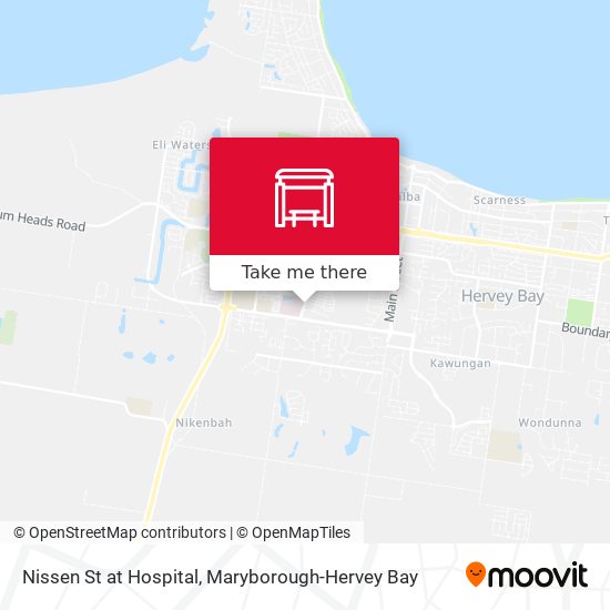 Nissen St at Hospital map