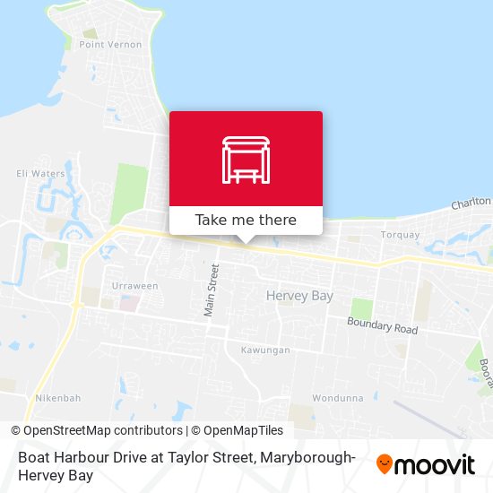 Mapa Boat Harbour Drive at Taylor Street