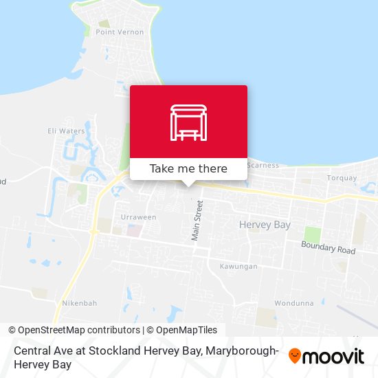 Central Ave at Stockland Hervey Bay map