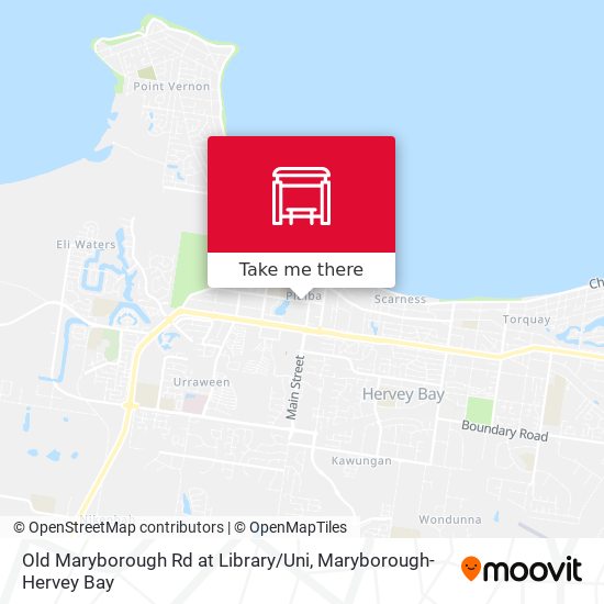 Old Maryborough Rd at Library / Uni map