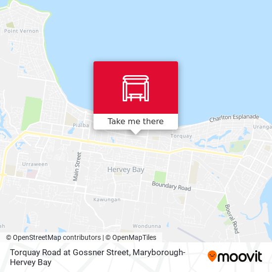 Torquay Road at Gossner Street map