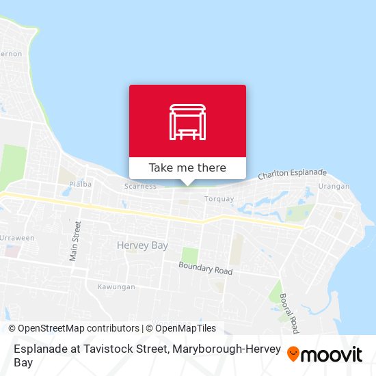 Esplanade at Tavistock Street map