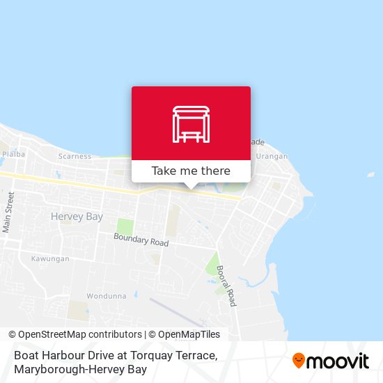 Mapa Boat Harbour Drive at Torquay Terrace