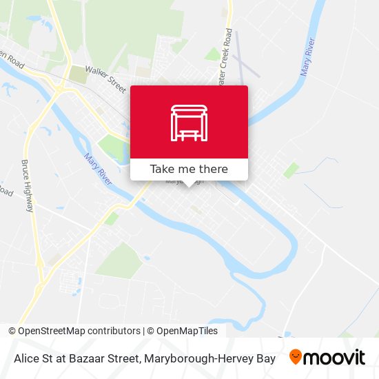 Alice St at Bazaar Street map