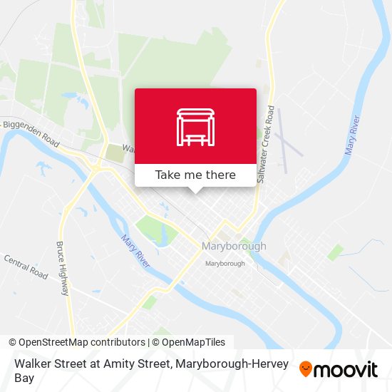 Mapa Walker Street at Amity Street