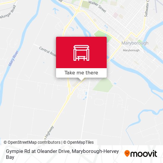 Mapa Gympie Rd at Oleander Drive