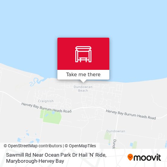 Mapa Sawmill Rd Near Ocean Park Dr Hail 'N' Ride