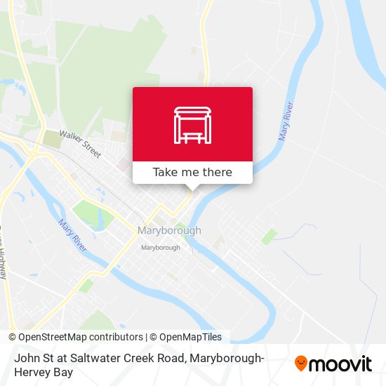 John St at Saltwater Creek Road map