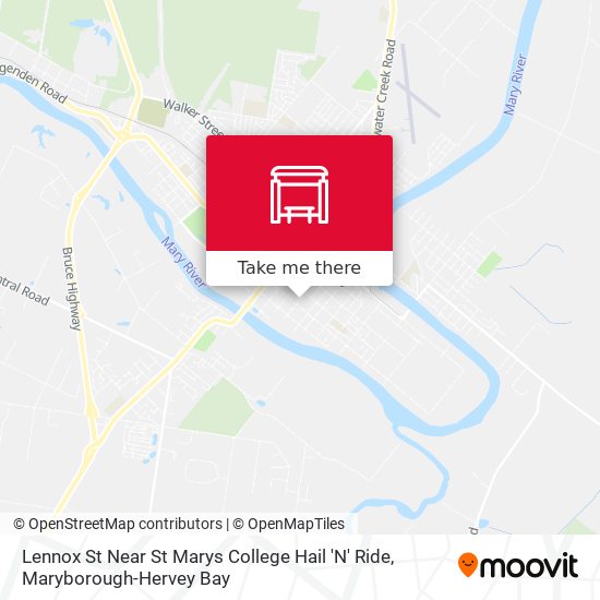Mapa Lennox St Near St Marys College Hail 'N' Ride