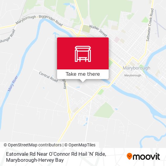 Mapa Eatonvale Rd Near O'Connor Rd Hail 'N' Ride