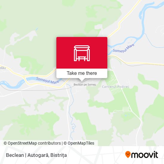 Beclean | Autogară map