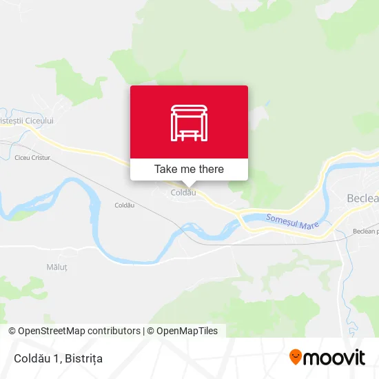 Coldău 1 map