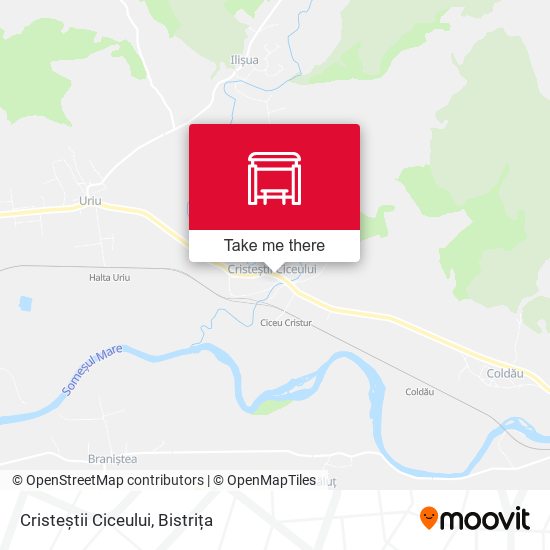 Cristeștii Ciceului map