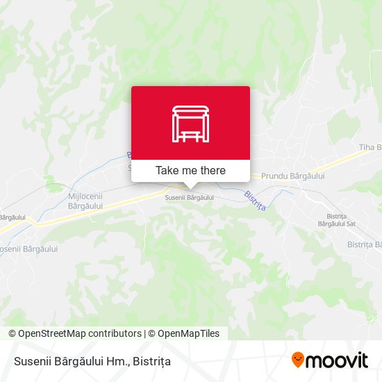 Susenii Bârgăului Hm. map
