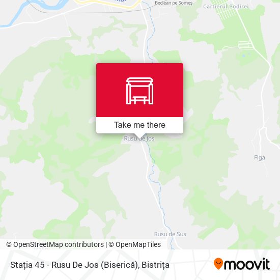 Stația 45 - Rusu De Jos (Biserică) map