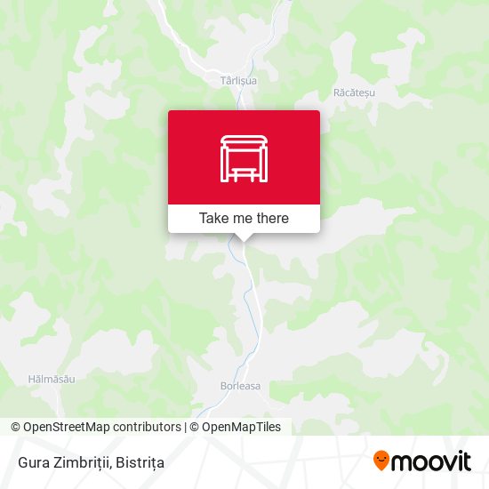 Gura Zimbriții map