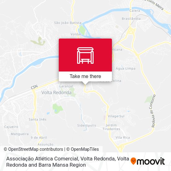 Associação Atlética Comercial, Volta Redonda map
