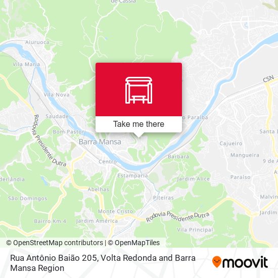 Rua Antônio Baião 205 map