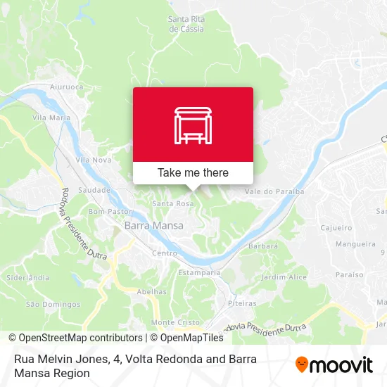 Rua Melvin Jones, 4 map