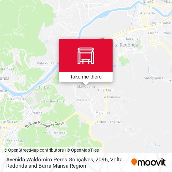 Avenida Waldomiro Peres Gonçalves, 2096 map