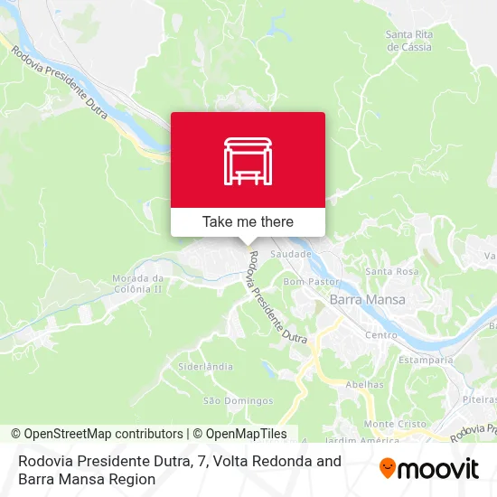 Rodovia Presidente Dutra, 7 map