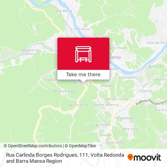 Rua Carlinda Borges Rodrigues, 111 map
