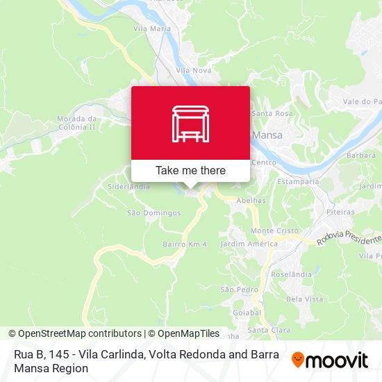 Rua B, 145 - Vila Carlinda map
