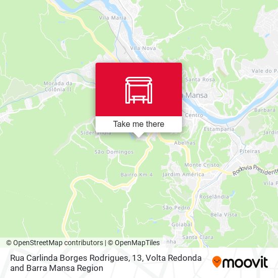 Rua Carlinda Borges Rodrigues, 13 map