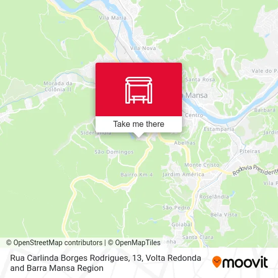 Rua Carlinda Borges Rodrigues, 13 map
