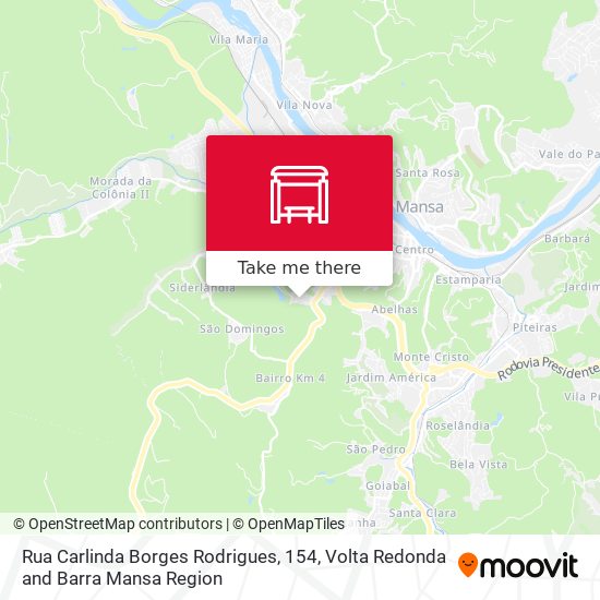 Rua Carlinda Borges Rodrigues, 154 map