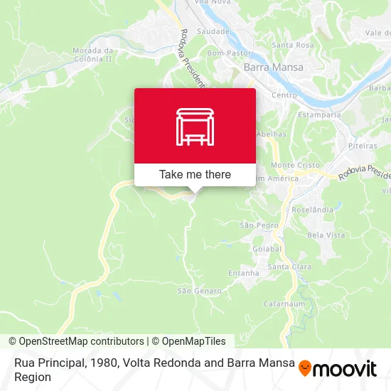 Rua Principal, 1980 map