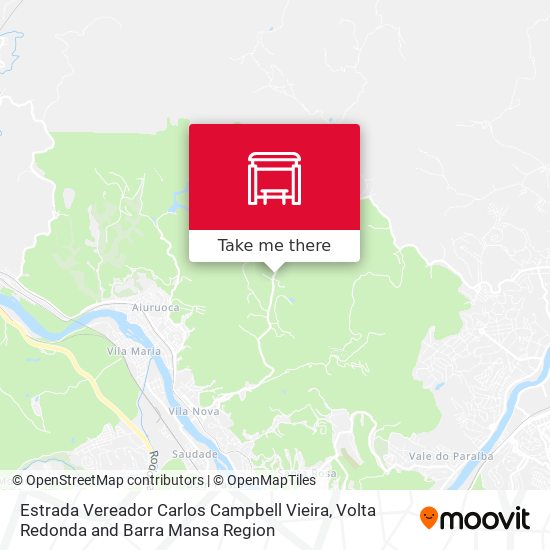 Estrada Vereador Carlos Campbell Vieira map