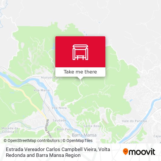 Mapa Estrada Vereador Carlos Campbell Vieira