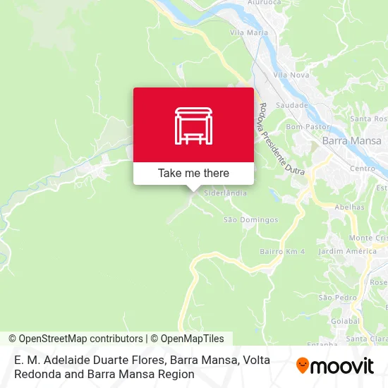 E. M. Adelaide Duarte Flores, Barra Mansa map