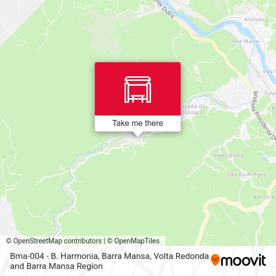 Bma-004 - B. Harmonia, Barra Mansa map