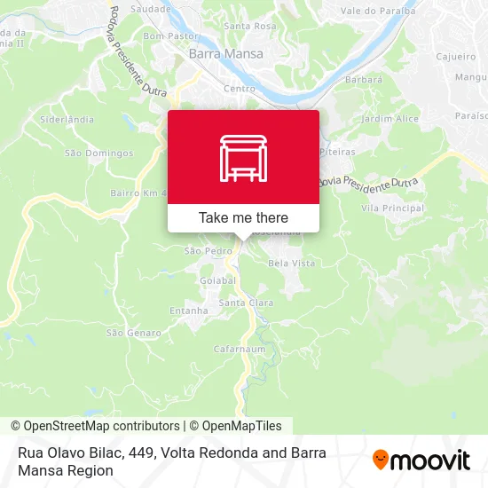 Rua Olavo Bilac, 449 map