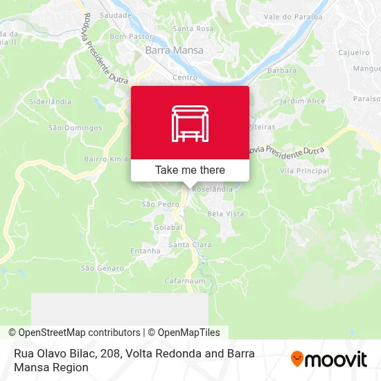 Rua Olavo Bilac, 208 map