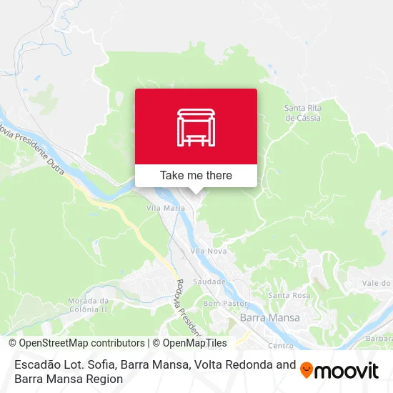 Escadão Lot. Sofia, Barra Mansa map