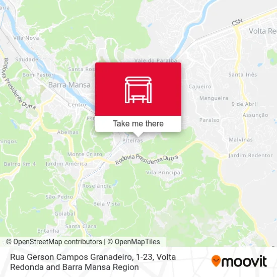 Rua Gerson Campos Granadeiro, 1-23 map