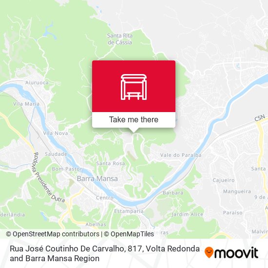 Mapa Rua José Coutinho De Carvalho, 817