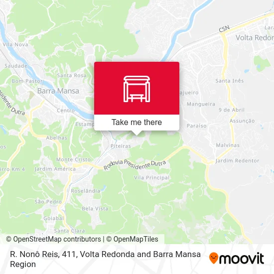 R. Nonô Reis, 411 map